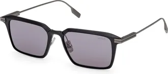 Ermenegildo Zegna Smoke Navigator Mens Sunglasses EZ0273-H 20A 55