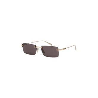 Gucci Rechthoekige Zonnebril - Heren - Accessoires - Geel - Maat: 56 MM