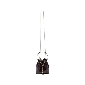 Jimmy Choo London Bon Bon Top-Handle Bag - female - Jimmy Choo - Bucket Bags - Red - ONE SIZE - Bags