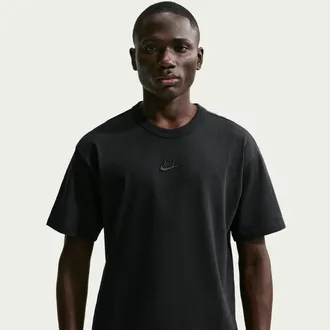 Nike Mens Nike Sportswear Premium Essentials T-Shirt in Black | IH1121-010