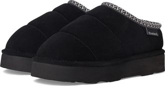 Bearpaw Quilted Martis Womens Slippers Black II : 13 M, Suede