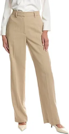 Brunello Cucinelli Beige Tailored Straight Trousers, Brand Size 44 (US Size 10)