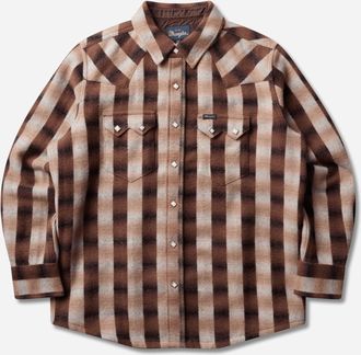 Wrangler Men s Blue Bell Regular Wool Western Shirt Ombre