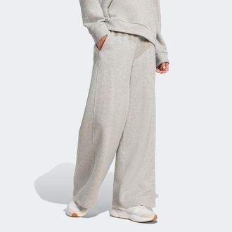 adidas Sporthose ADIDAS SPORTSWEAR W ALL SZN HL PT, Damen, Gr. XL, N-Gr, grau (medium grau heather), Obermaterial: 68% Baumwolle, 18% Polyester, 8% Polyamid,