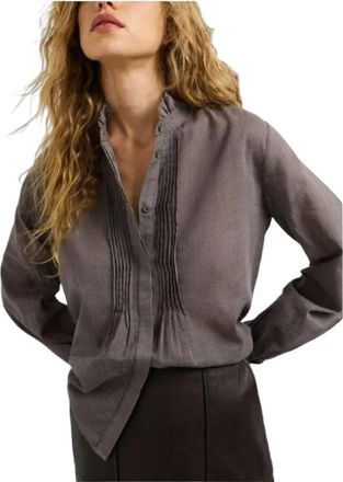 Pepe Jeans London Overhemden, Dames, Bruin, S, Blouses