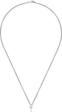 Rosa Maria Sterling zilveren halsketting met diamant