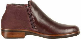 Naot Womens Helm Leather Nubuck Ankle Boot In Bordeaux