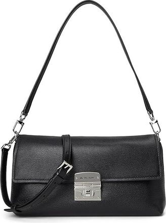 Michael Kors Addie Medium Convertible Pouchette Crossbody Cross Body Womens Handbags Black, Synthetic