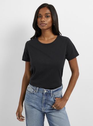 Contemporaine Womens SUPIMA cotton crew-neck T-shirt