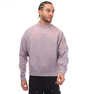Off-white Heren Off White Laundry Script Skate Crewneck Sweatshirt in Lila