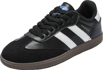 Generic Men Retro Board Shoes are Breathable Comfortable Cushioned Anti Slip Running and Hiking Sports Shoes (Black,9.5)