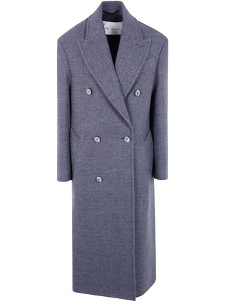 Ami Double-Breasted Long Coat Cozy Coat