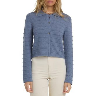 Billabong Ayla Sky Cardigan in Stone Blue at Nordstrom, Size X-Small
