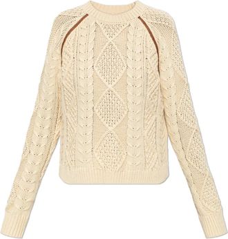 Diesel Round-neck Truien - Dames - Ronde hals truien - Beige - L - Truien & Vesten