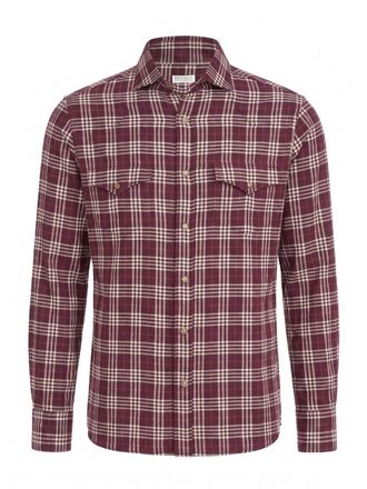 Brunello Cucinelli Cotton And Lyocell Tartan Flannel Shirt
