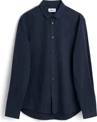 Soulland Ollie Poplin Shirt - Dames - Overhemden - Blauw - Xs/S - Katoen - Overhemden