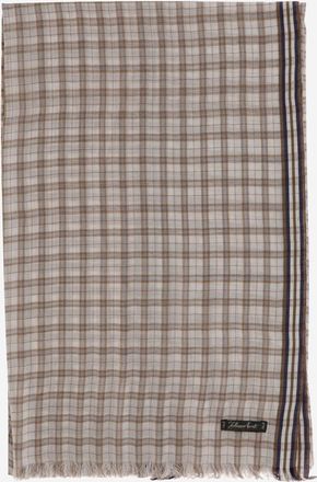 Faliero Sarti Silk Plaid Scarf