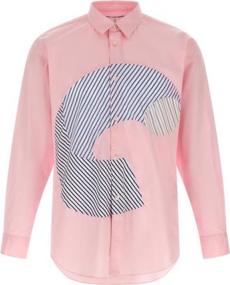 Comme Des Gar&ccedil;ons Pink Insert Shirt