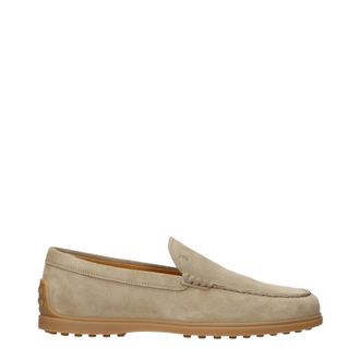 Tod's Tods Mocassini Uomo Camoscio Beige/Chiaro Tabacco (noto anche come Camoscio)