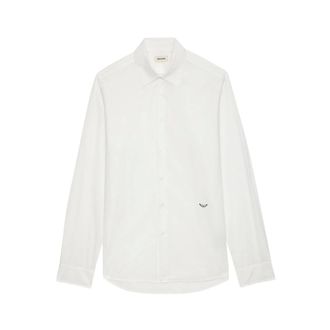 Zadig&Voltaire Overhemd - Heren - Overhemden - Wit - Maat: M