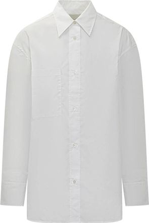 STUDIO NICHOLSON Leto Shirt - Dames - Overhemden - Wit - XL - Katoen - Overhemden