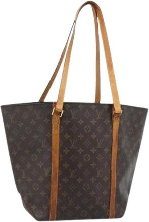 Louis Vuitton Pre-owned Tote Bag - Dames - Vintage Shopper - Bruin - ONE Size - Leer - Vintage