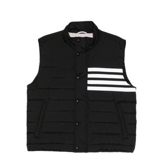 Thom Browne Outwear Waistcoats Nero-Uomo
