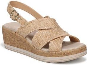 Life Stride Rye Slingback Sandal - Wide Widths Available in Natural at Nordstrom Rack, Size 9.5