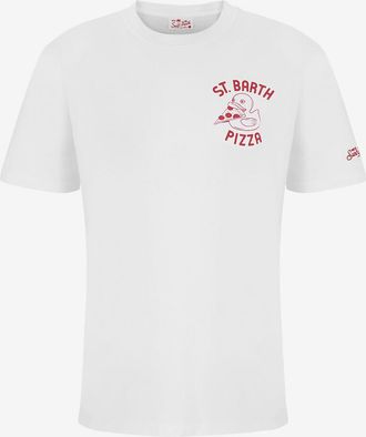 MC2 Saint Barth Kurz&auml;rmeliges T-Shirt aus Baumwolle Saint Barth Pizza