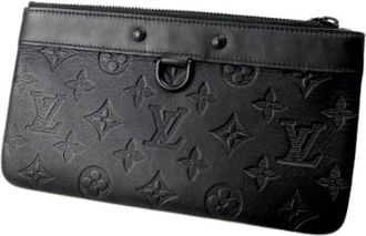 Louis Vuitton Pre-owned Pochette Discovery PM Leren Clutch - Dames - Vintage Clutch - Zwart - ONE Size - Leer - Vintage