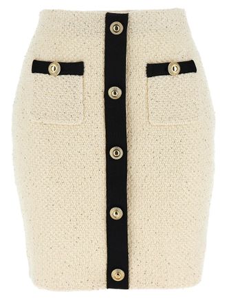 Self Portrait Cotton Long Womens Skirt