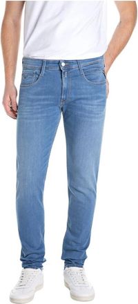 Replay Anbass Slim Jeans - Heren - Slim Fit Jeans - Blauw - W31 L32 - Katoen - Jeans
