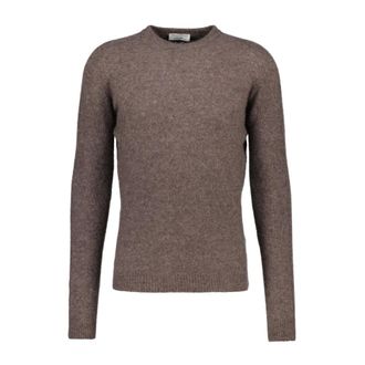 Roberto Collina B32001 Cashmere-Mix Trui - Heren - Truien - Bruin - Maat: XL Kasjmier