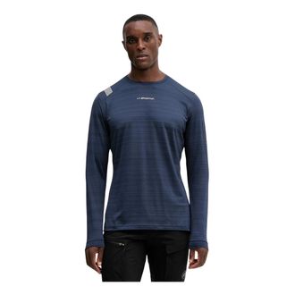La Sportiva Tour Manica Lunga - - Sport - Uomo - Blu - S