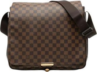 Louis Vuitton Pre-owned Cross Body Bags, male, Brown, Size: ONE SIZE Pre-owned Bastille Damier Shoulder Bag