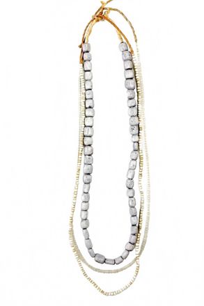 Twine & Twig Womens Layer Necklace 3 Sets In Gray