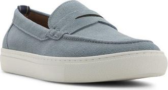 Brooks Brothers Canton Penny Loafer in Dust Blue at Nordstrom, Size 10.5