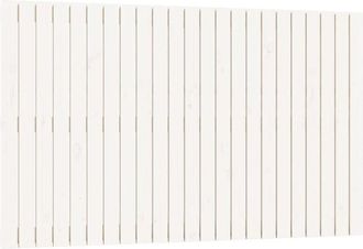 vidaXL Vidaxl - Cabecero de cama de pared madera maciza pino blanco 147x3x90 cm