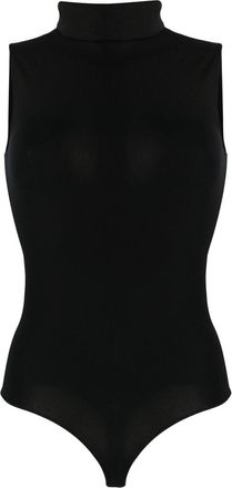 Wolford Black Black High Neck Viscose Bodysuit