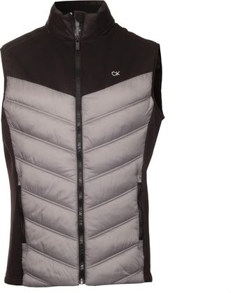 Calvin Klein Mens Performance Hybrid Gilet - Silver/Black - XXXL