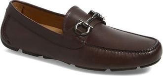 Ferragamo Parigi Double Gancio Bit Driving Shoe in T.moro Light Grey at Nordstrom, Size 10.5