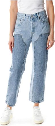 Levi's Straight Jeans - Dames - Regular Fit Jeans - Blauw - W29 L30 - Jeans