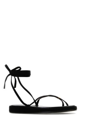 Tory Burch Womens Black Suede Capri Sandals Sandali