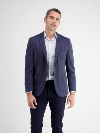 Lerros Jerseysakko LERROS Jersey Sakko, Herren, Gr. 46, blau (navy), 75% Polyester, 22% Viskose, 3% Elasthan, Sakkos Jerseysakko