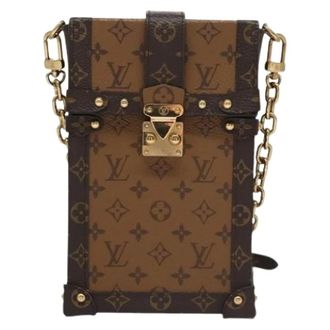 Louis Vuitton Pre-owned Vertical trunk pochette - Dames - Pre-owned - Bruin - Maat: ONE Size