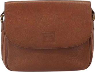 Burberry Pre-owned Cross Body Bags, female, Brown, Size: ONE SIZE Pre-owned Leather Cross Body Bag