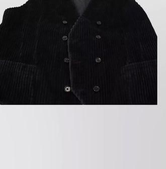 Dolce & Gabbana cotton ribbed double-breasted waistcoat