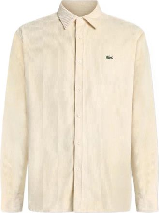 Lacoste Camicia in velluto a coste Regular Fit - - Shirts - Uomo - Beige - 2XL