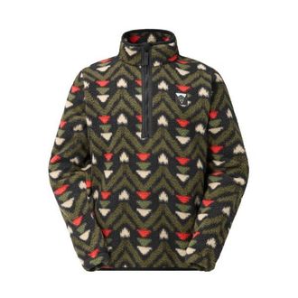 Picture Kimag Printed 1/4 Fleece Fleecepullover f&uuml;r Herren | oliv