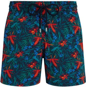Vilebrequin Tropical Flowers zwembroek - Blauw